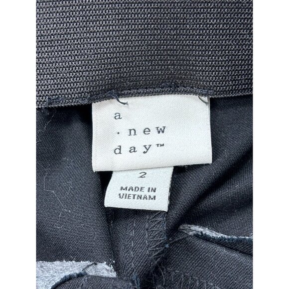 A. New Day Womens Black Flare Pants Size 2 - Picture 9 of 10